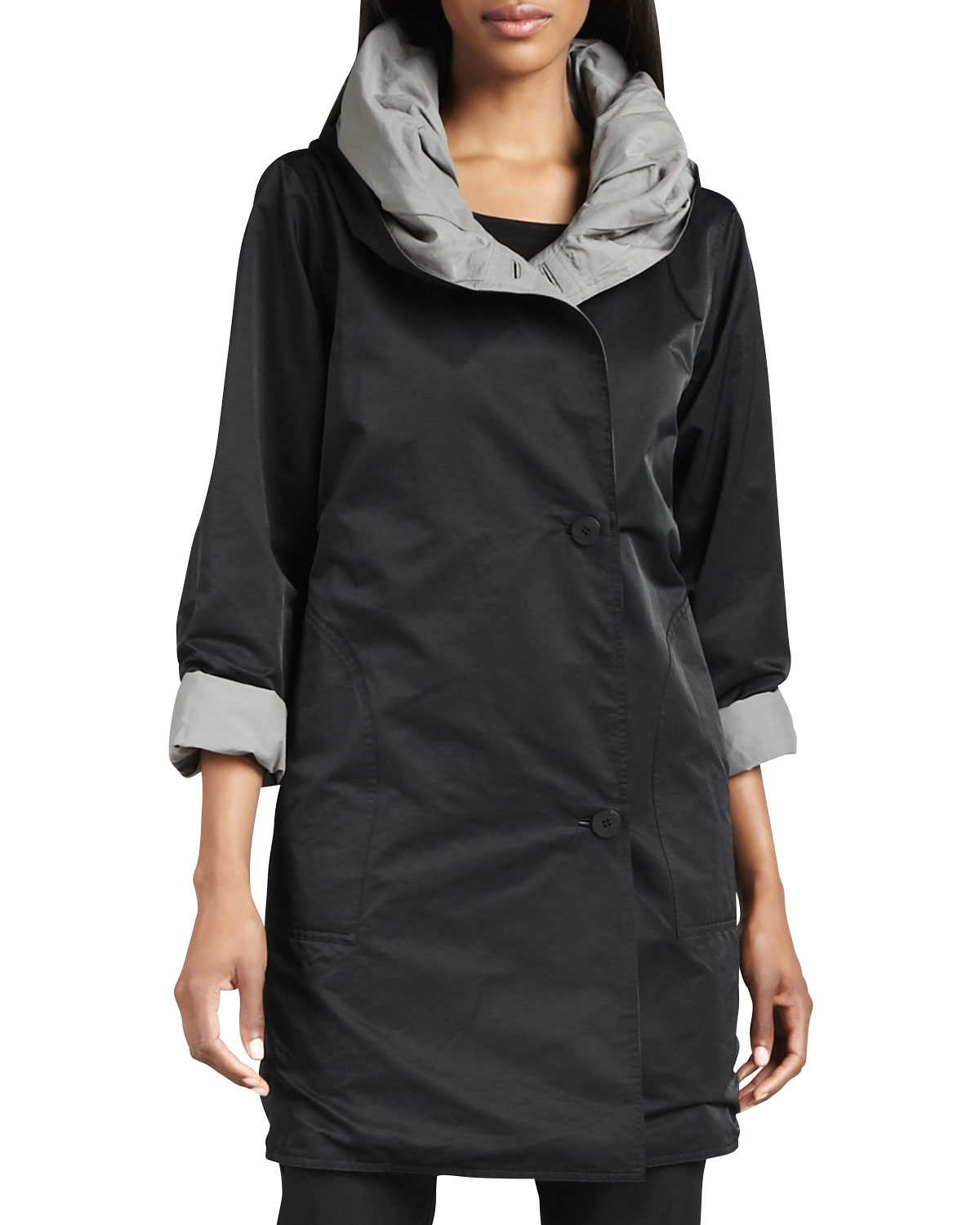 eileen fisher raincoat