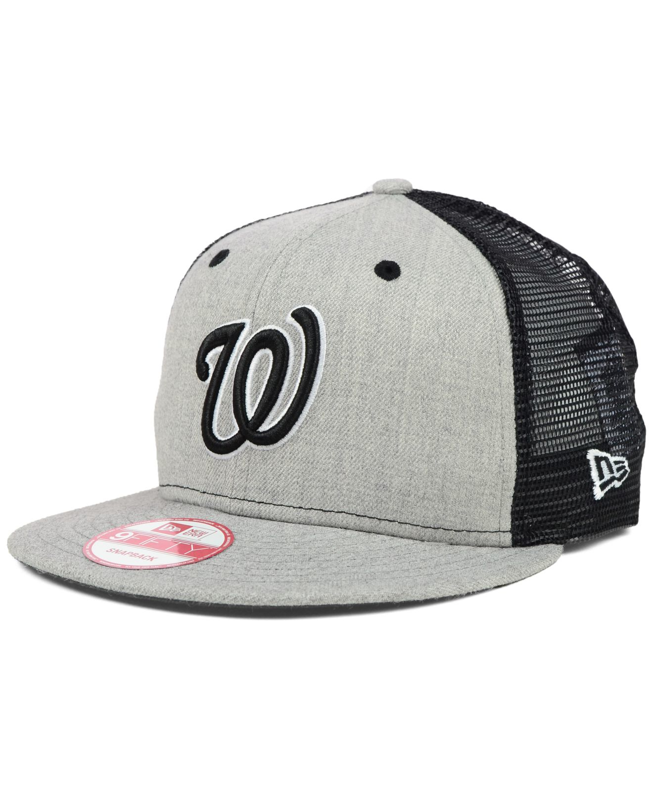 Download KTZ Washington Nationals Heather Trucker 9fifty Snapback ...