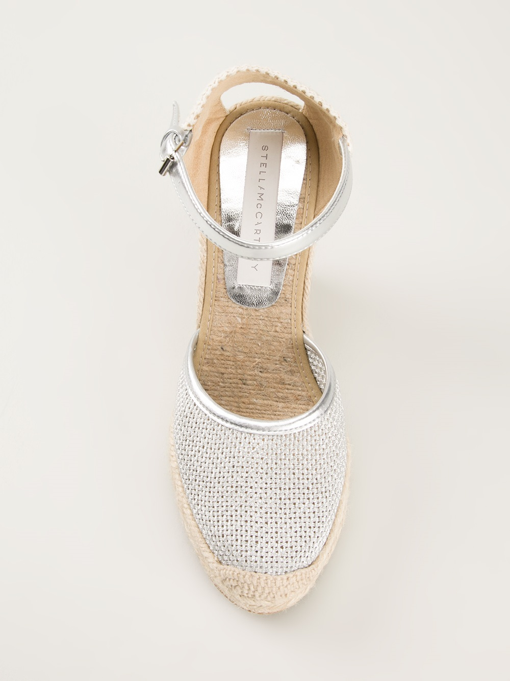 silver espadrille sandals