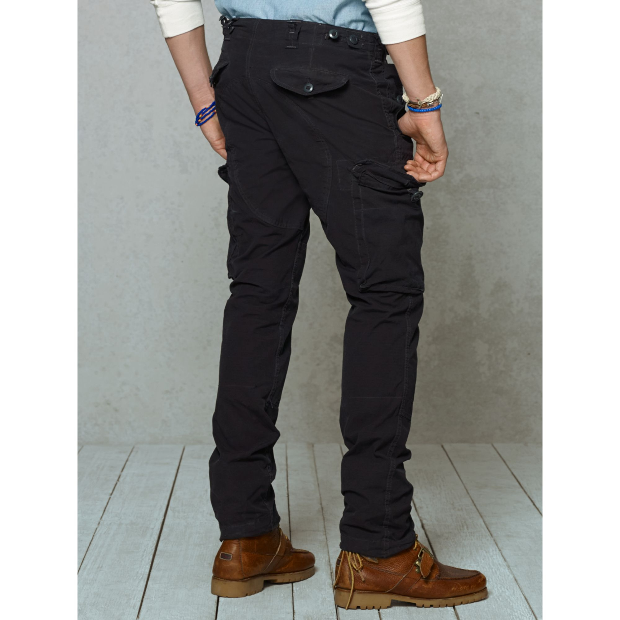 Lyst - Polo Ralph Lauren Straight-fit Cargo Pant in Black for Men
