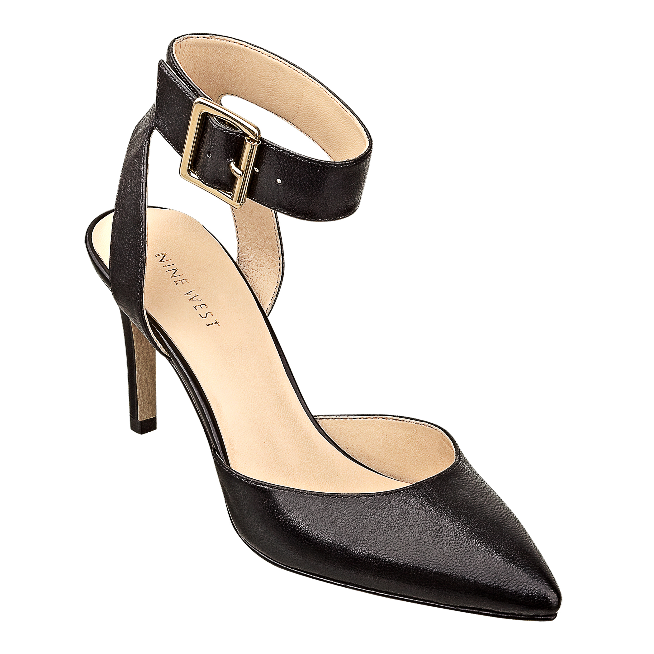 nine west black pumps