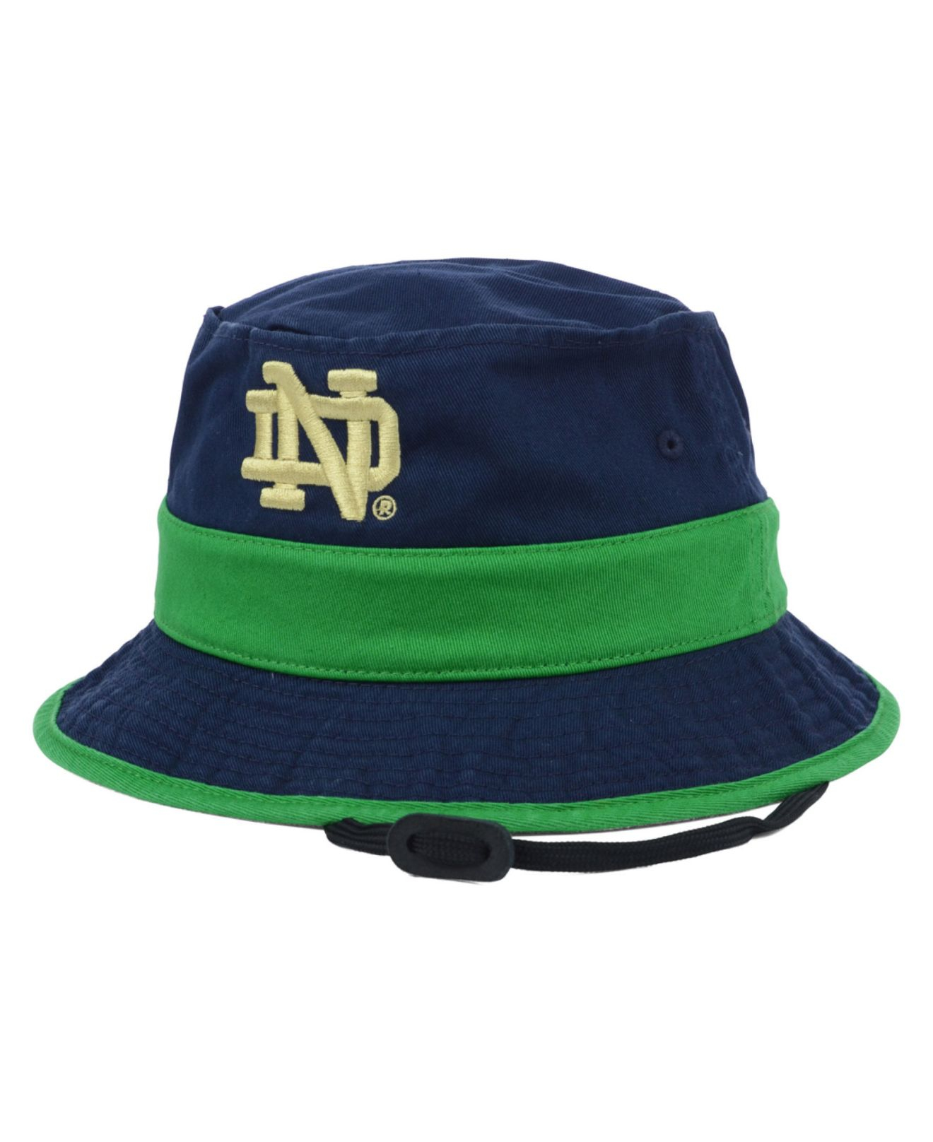 adidas Notre Dame Fighting Irish Cord Bucket Hat in Navy (Blue) for Men