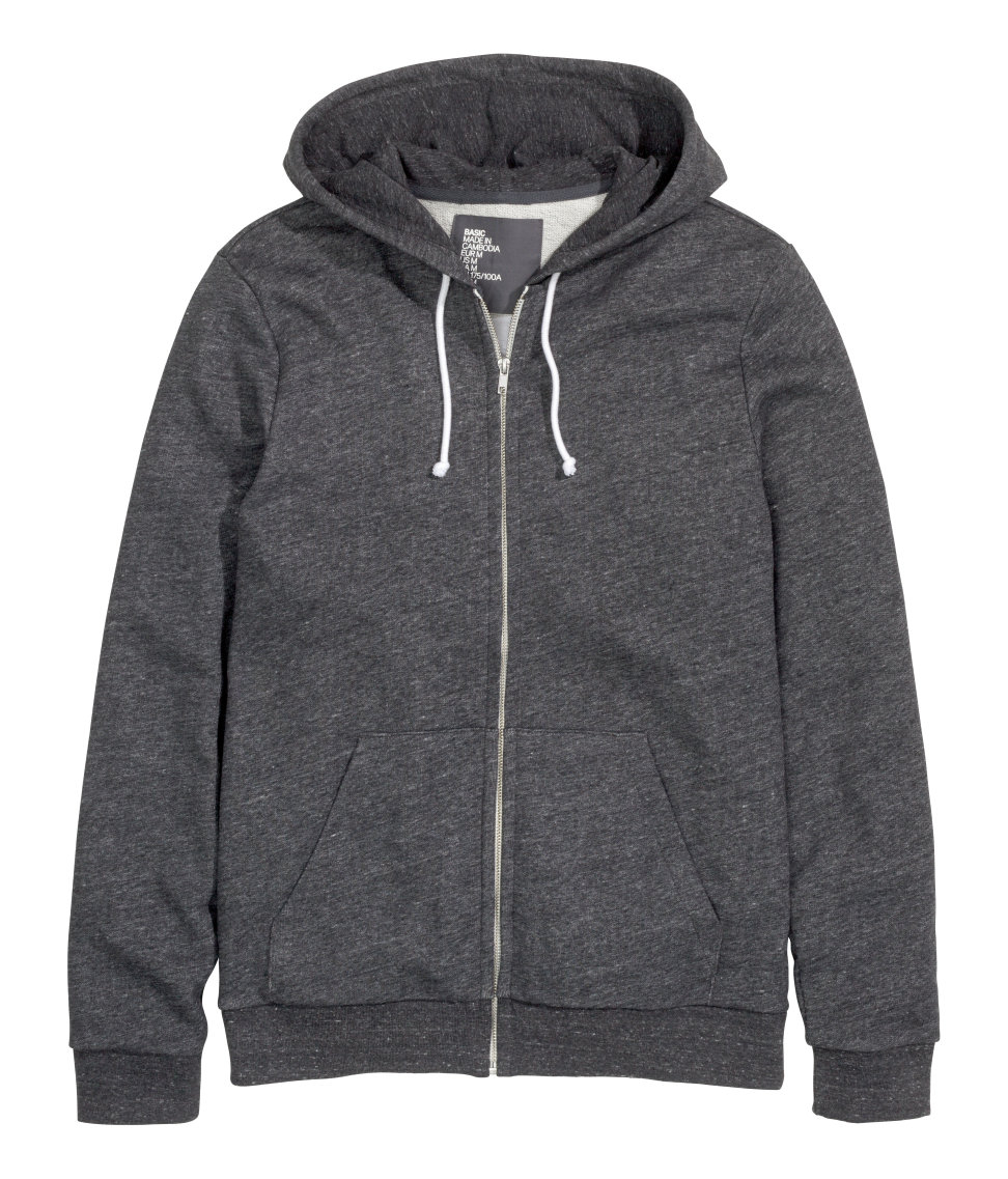 H&m Hooded Jacket in Gray for Men Lyst