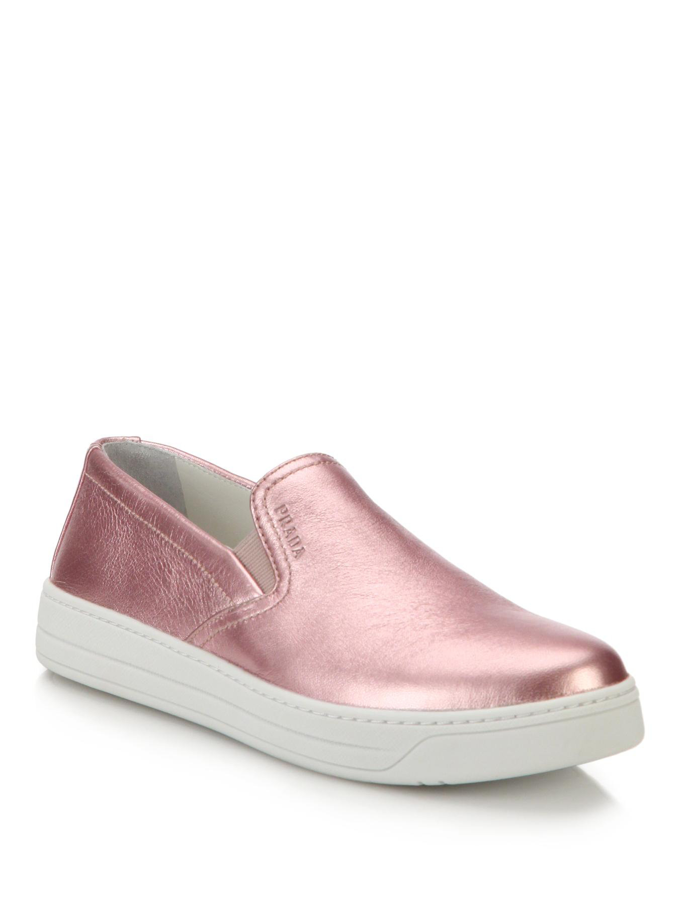 pink metallic shoes