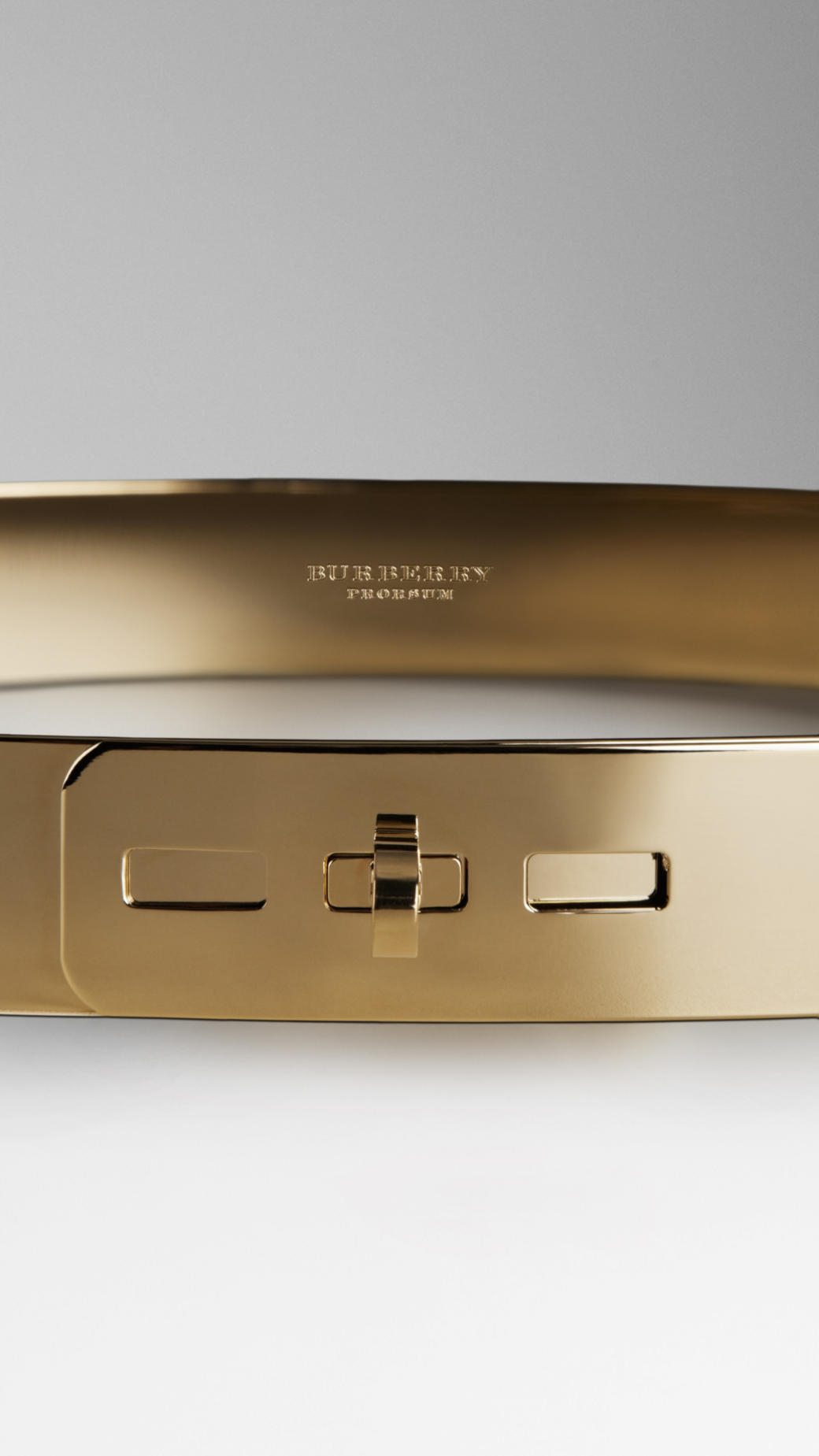 burberry gold belt