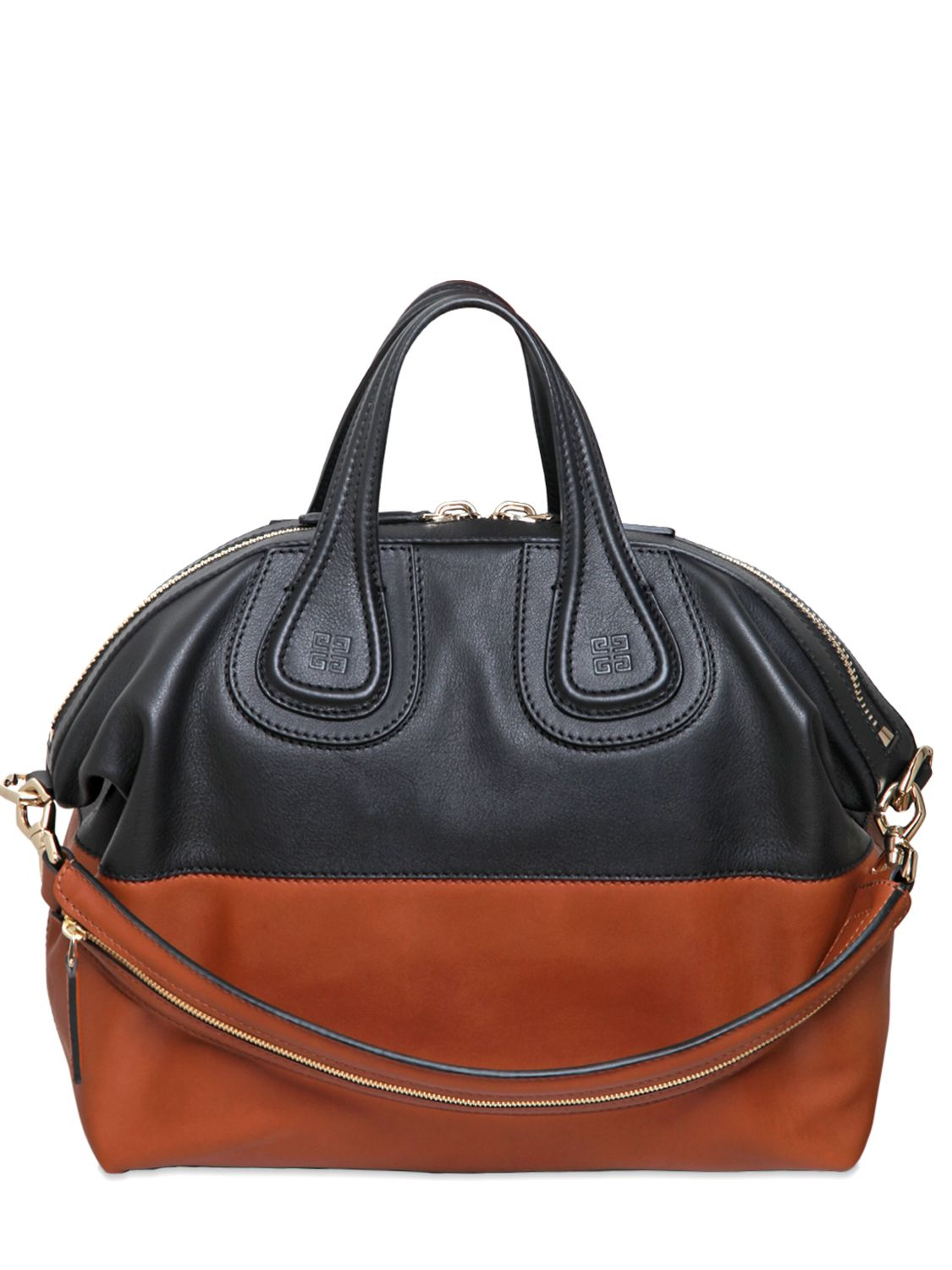 Lyst - Givenchy Medium Nightingale Two Tone Leather Bag in Brown