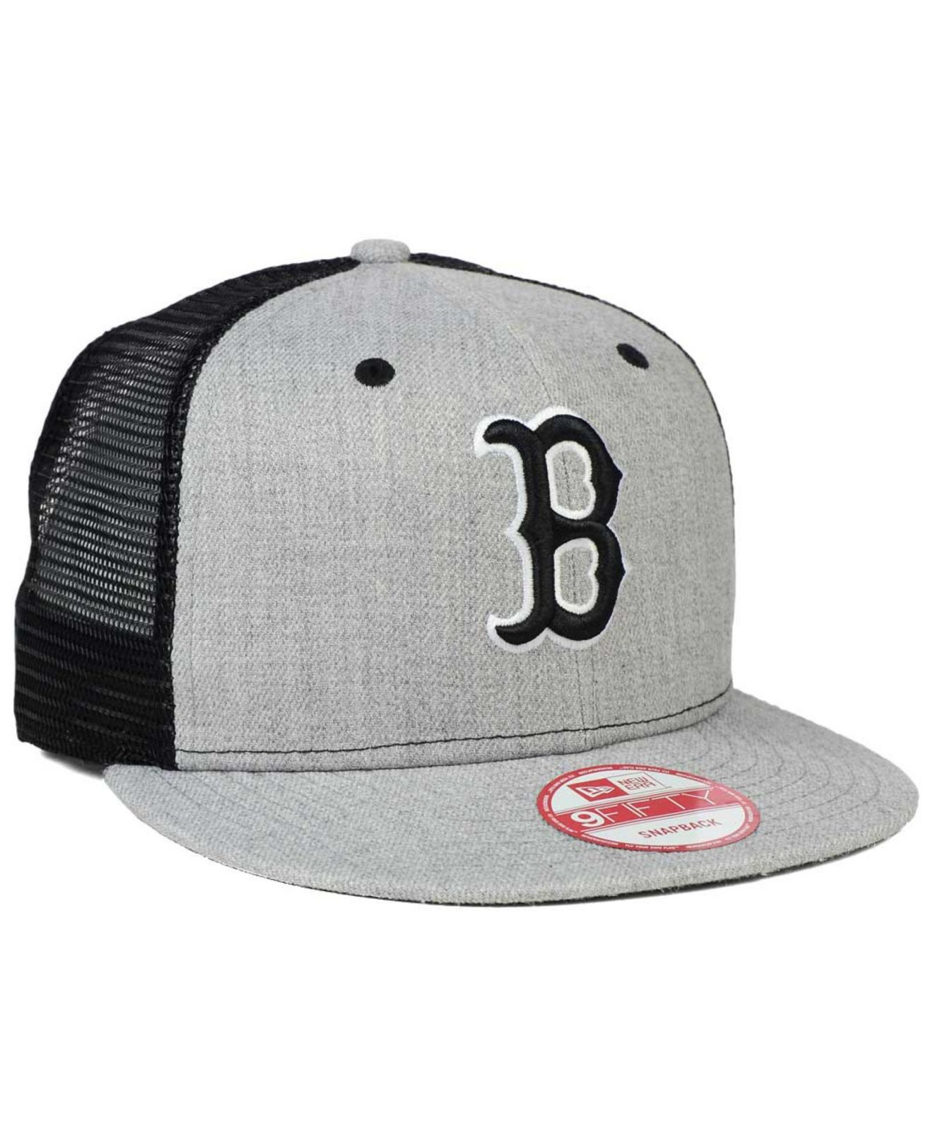 red sox mesh snapback