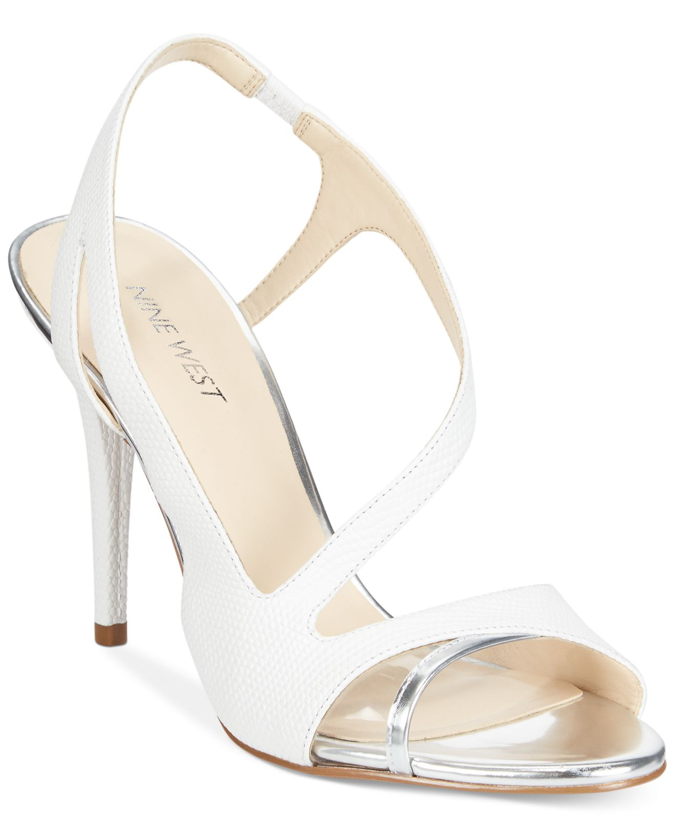 ladies white dressy sandals