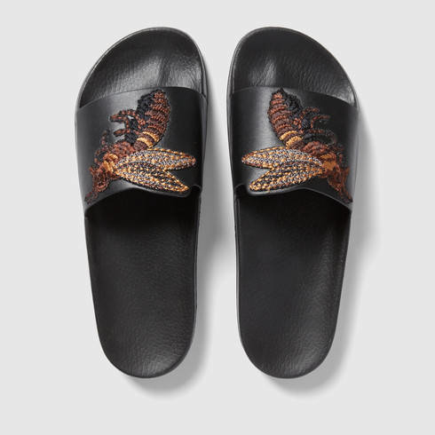 gucci bee slides
