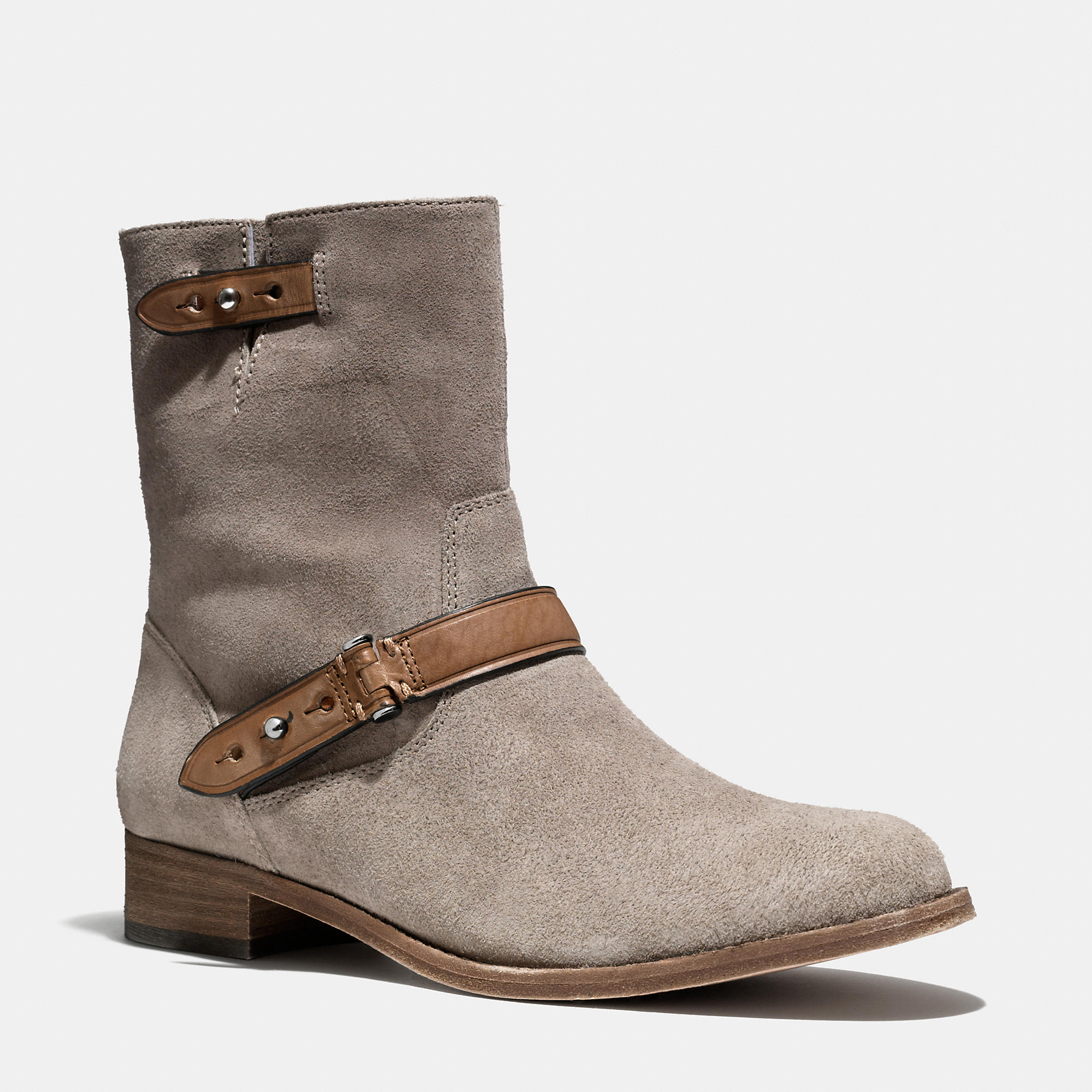 coach grey booties