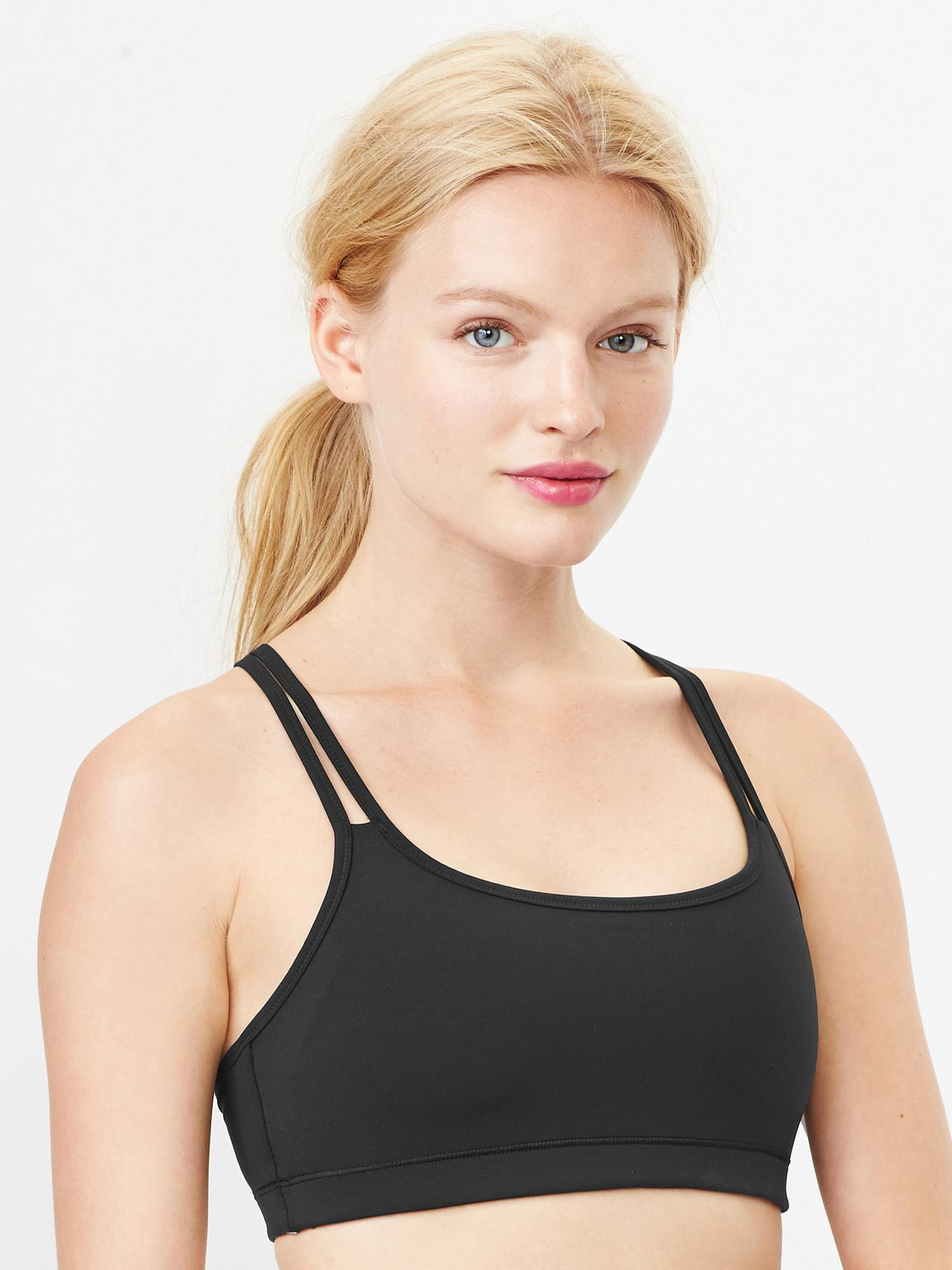 Gap Low Impact Reversible Sports Bra in Black (true black ) Lyst