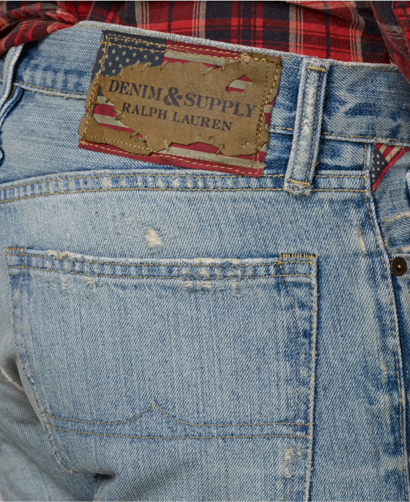 Denim Supply Ralph Lauren Boot Cut Jeans In Blue For Men