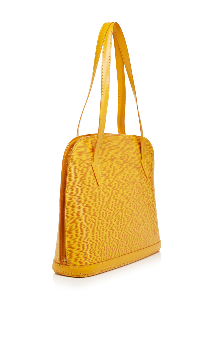 Louis vuitton Yellow Epi Lussac Bag in Yellow | Lyst