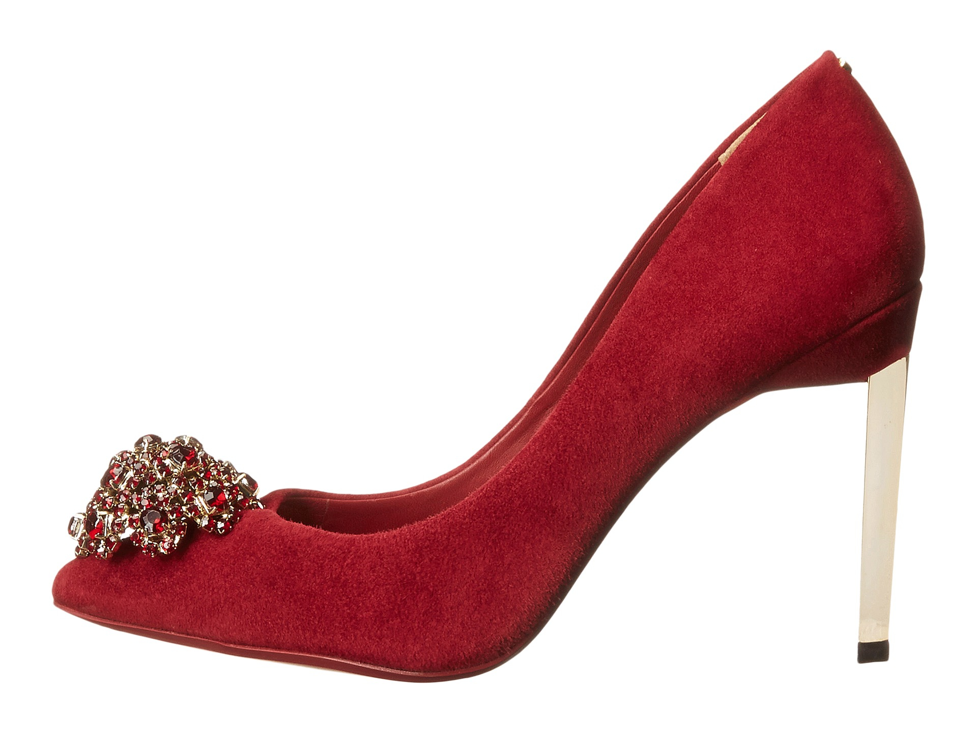 Ted Baker Peetch in Dark Red Suede (Red 