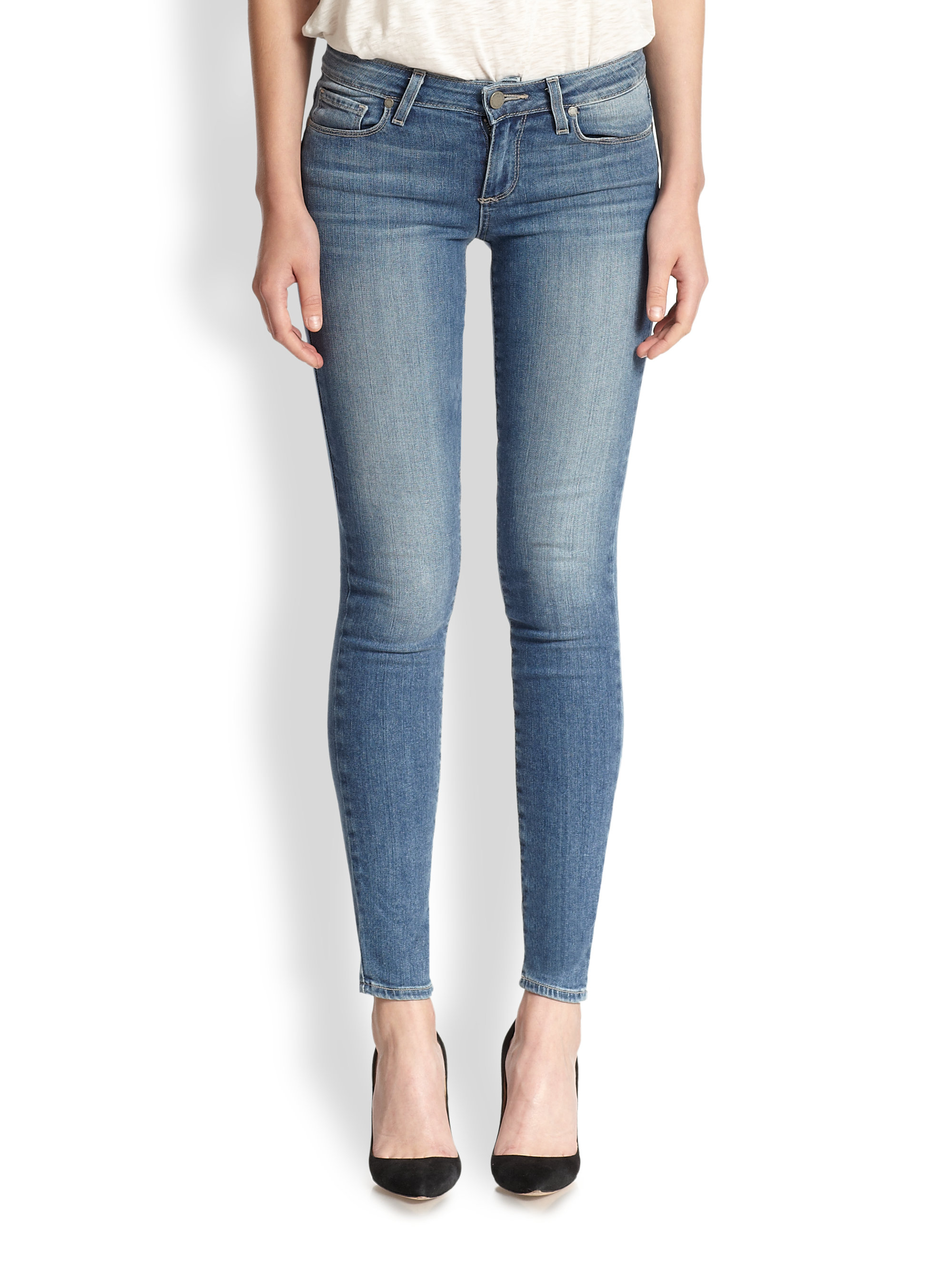 paige light blue jeans