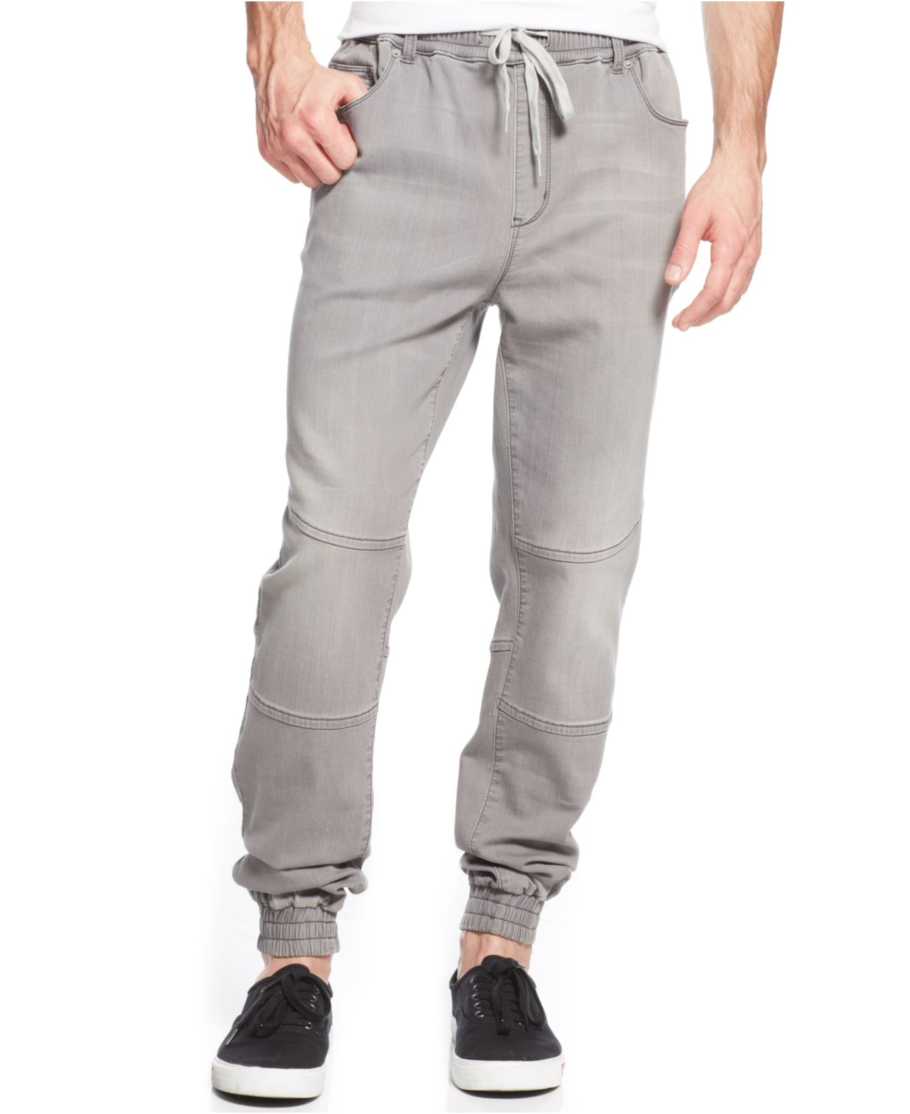 grey jogger jeans