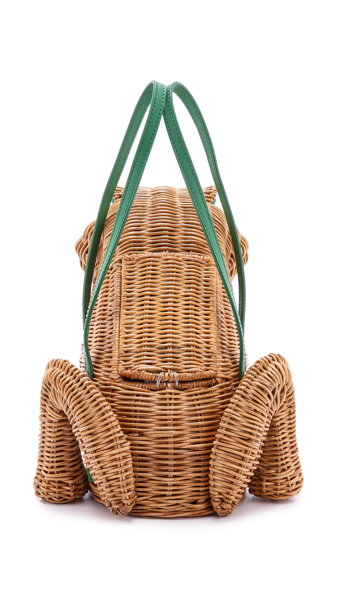 Kate Spade Spring Forward Wicker Frog Bag - Natural/Sprout Green | Lyst