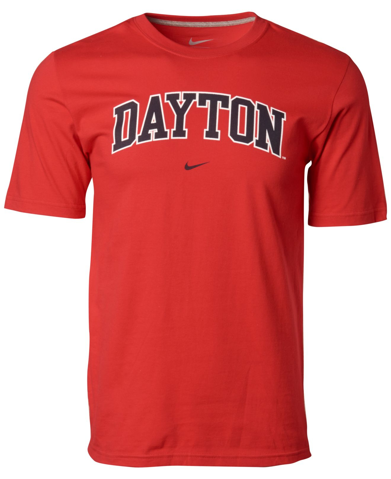 Nike Men'S ShortSleeve Dayton Flyers Classic Arch 2 TShirt in Red for