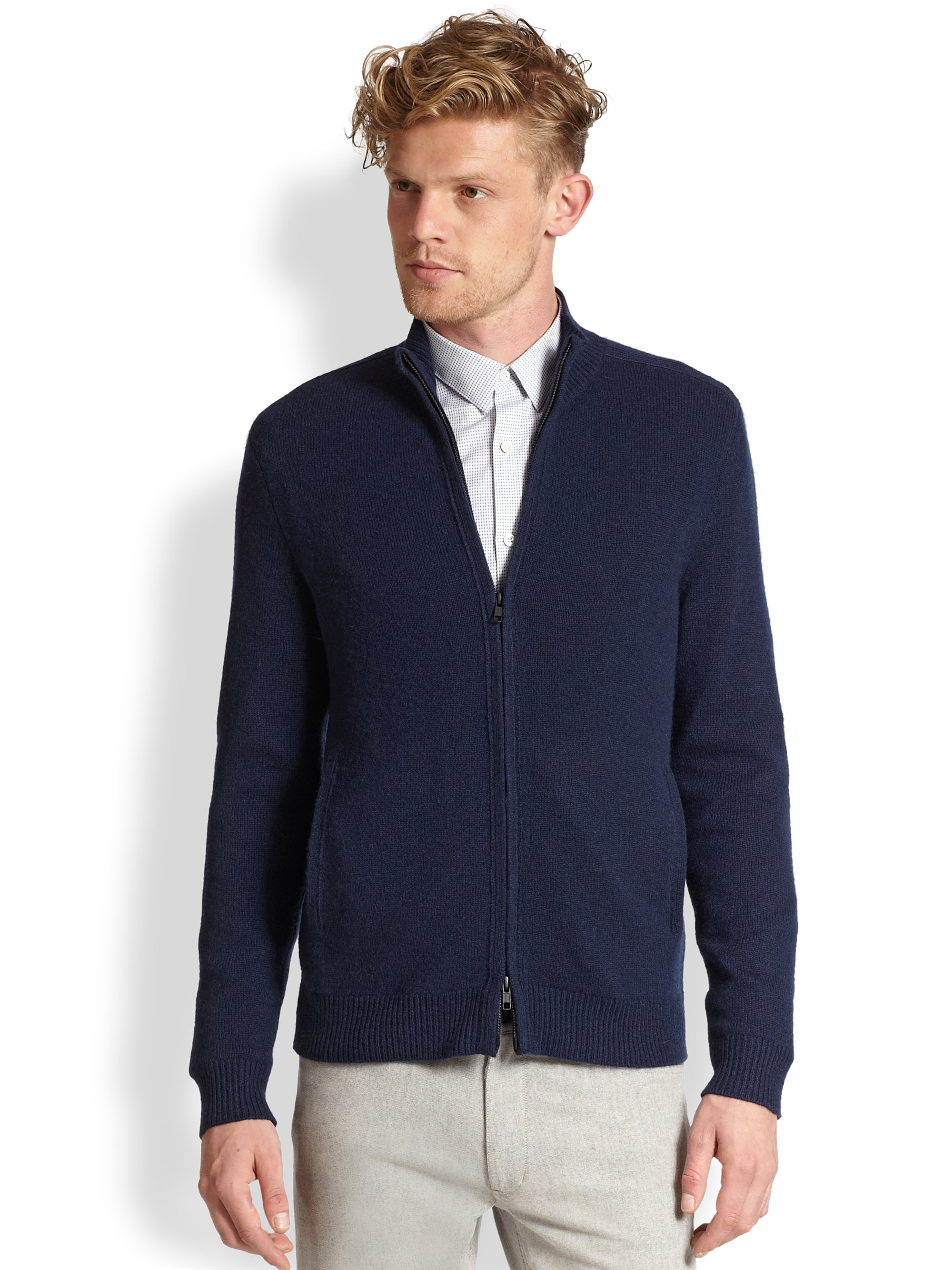 cashmere zip up sweaters