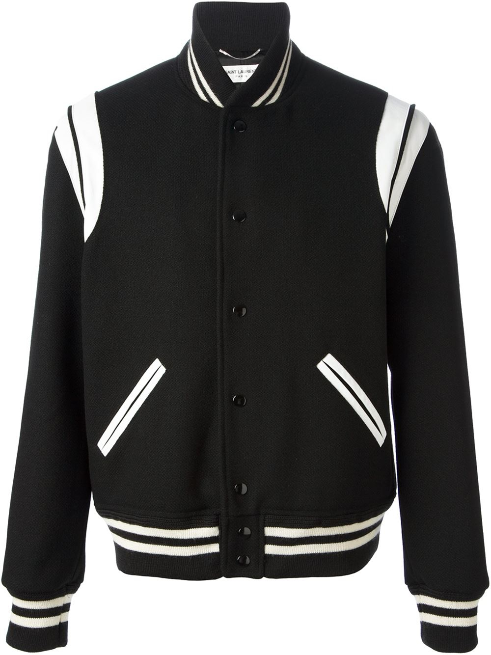 Saint Laurent Teddy Jacket In Black For Men Lyst