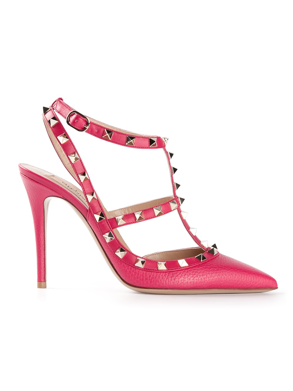 Buy > valentino pink rockstud pumps > in stock