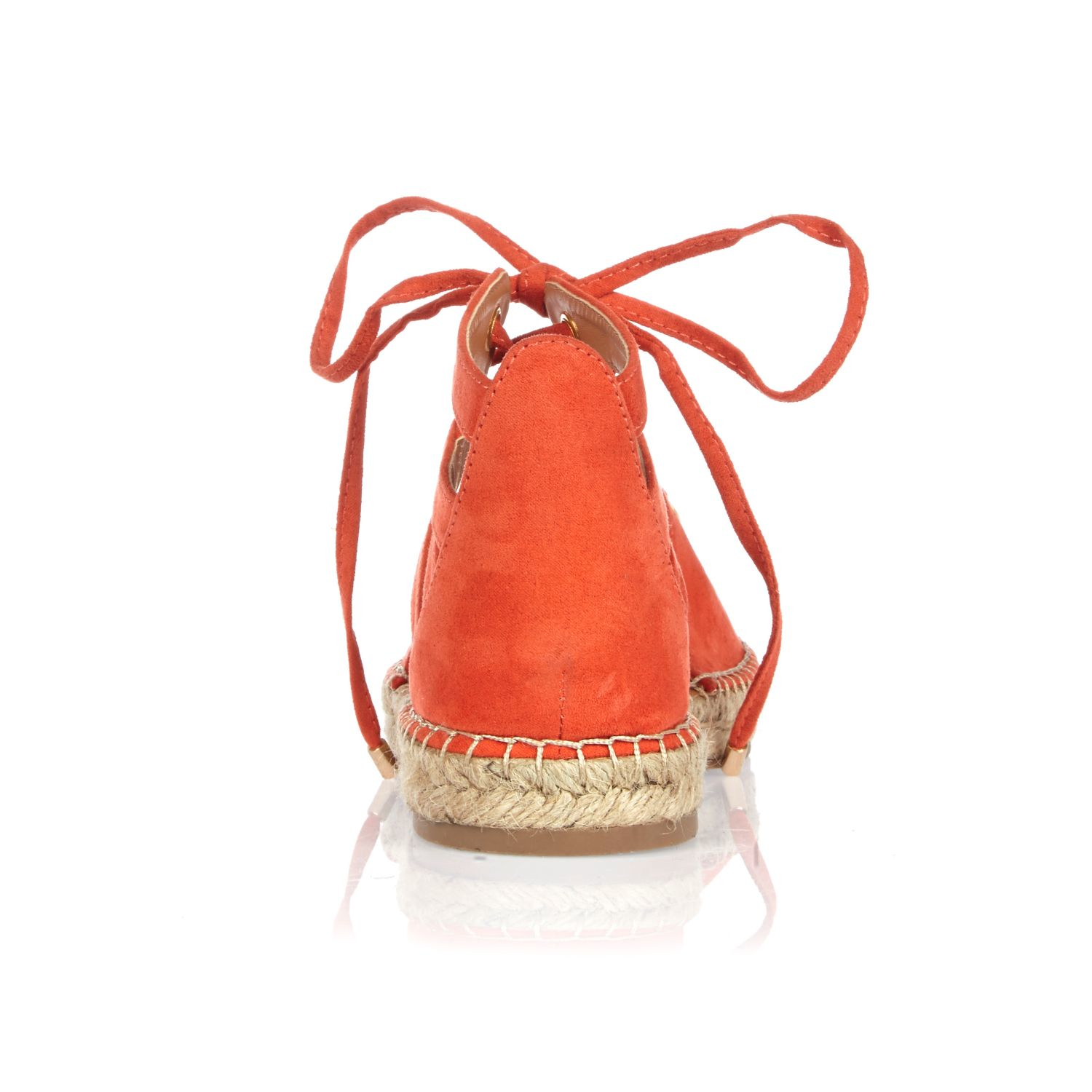 orange espadrille sandals