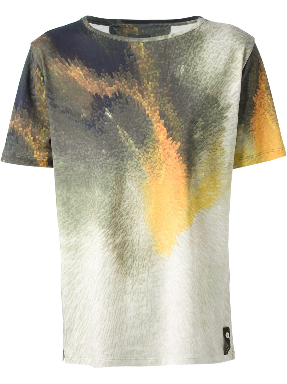 Fendi Abstract Print Tshirt in Green for Men | Lyst