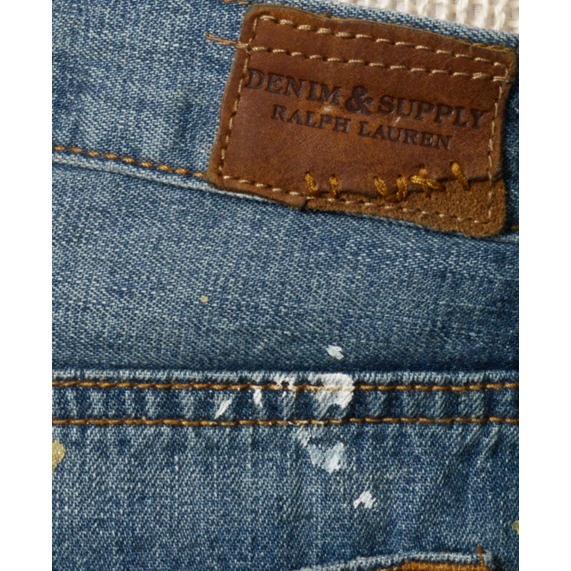 Denim & Supply Ralph Lauren Denim Supply Raph Lauren Paint Splatter  Boyfriend Jeans | Lyst