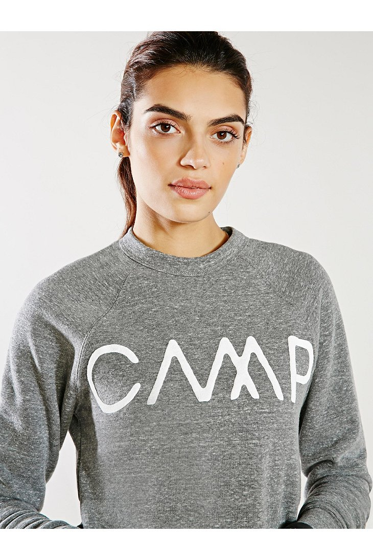 Camp Brand Goods Camp Sweatshirt in Gray | Lyst