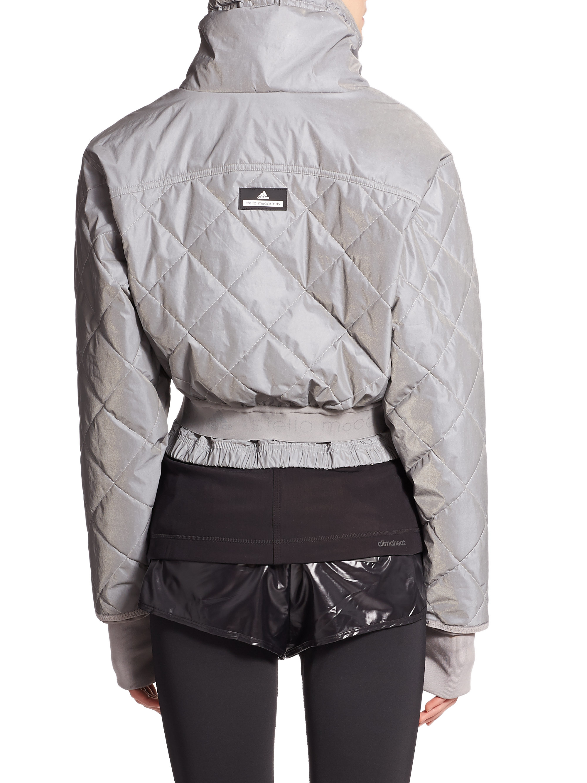 cropped adidas puffer jacket