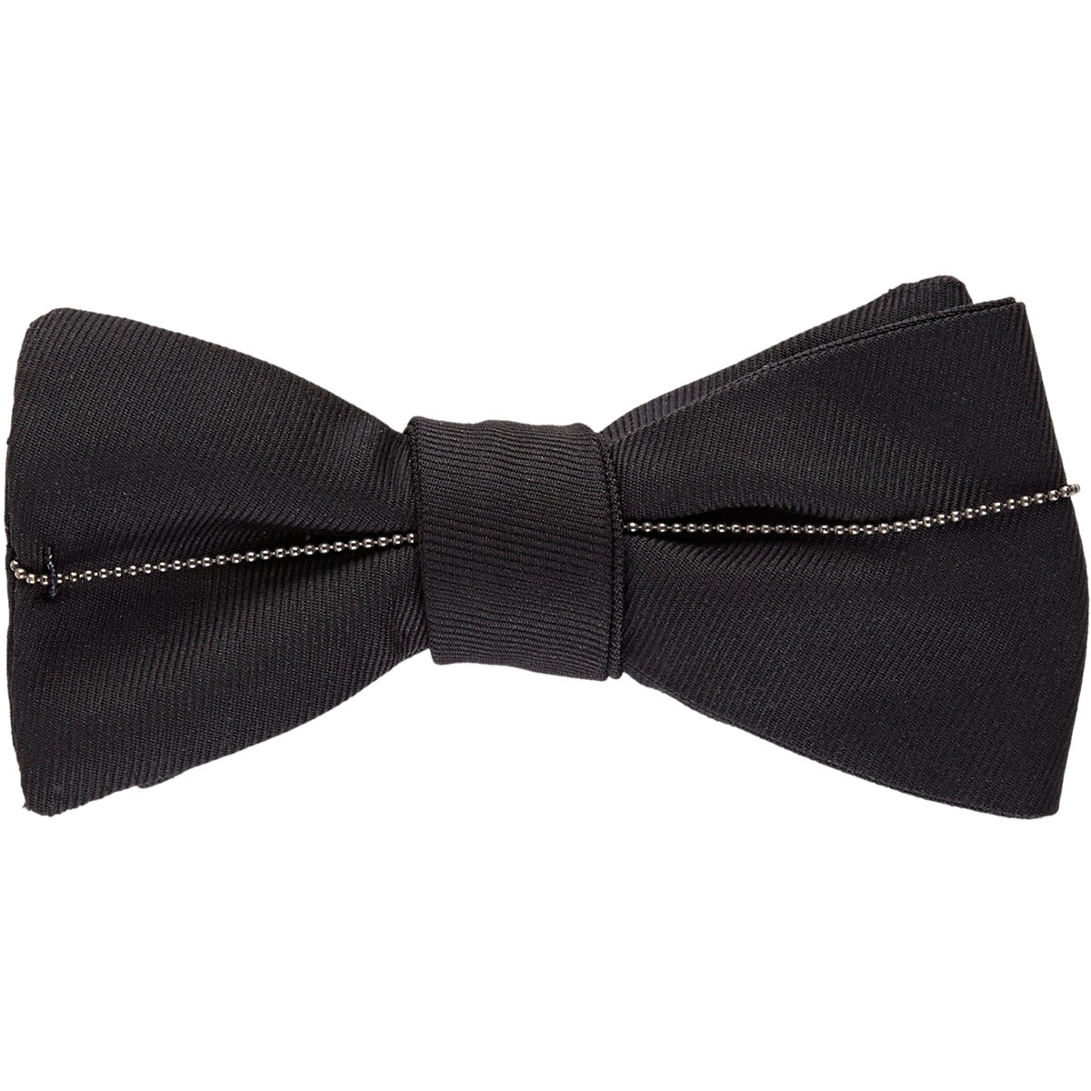 Title Of Work Ball Chain-embellished Bow Tie-black in Black for Men | Lyst
