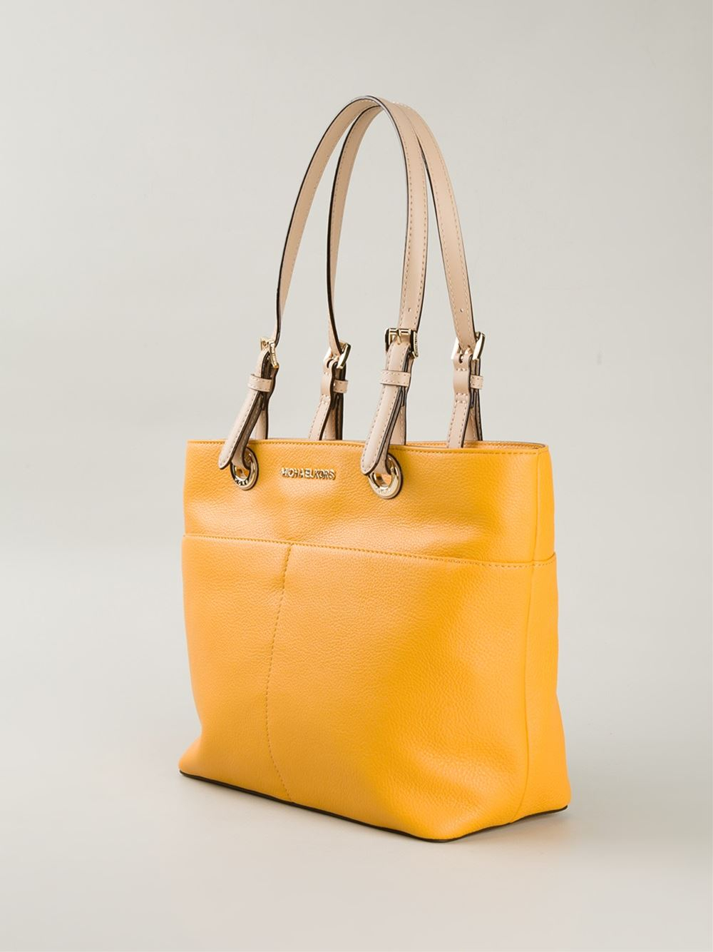Michael kors bedford tote yellow Clearance