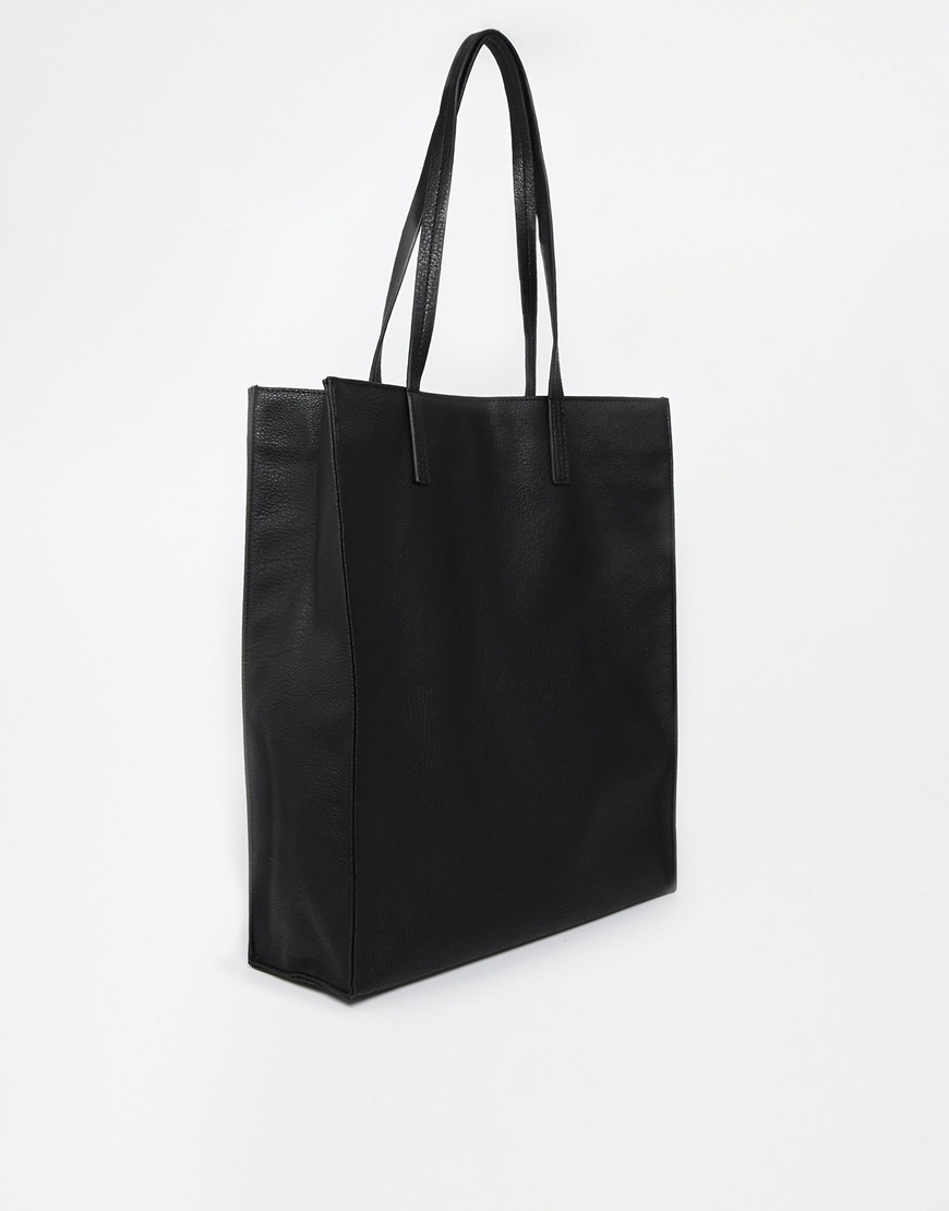 ASOS Shopper Bag in Black - Lyst
