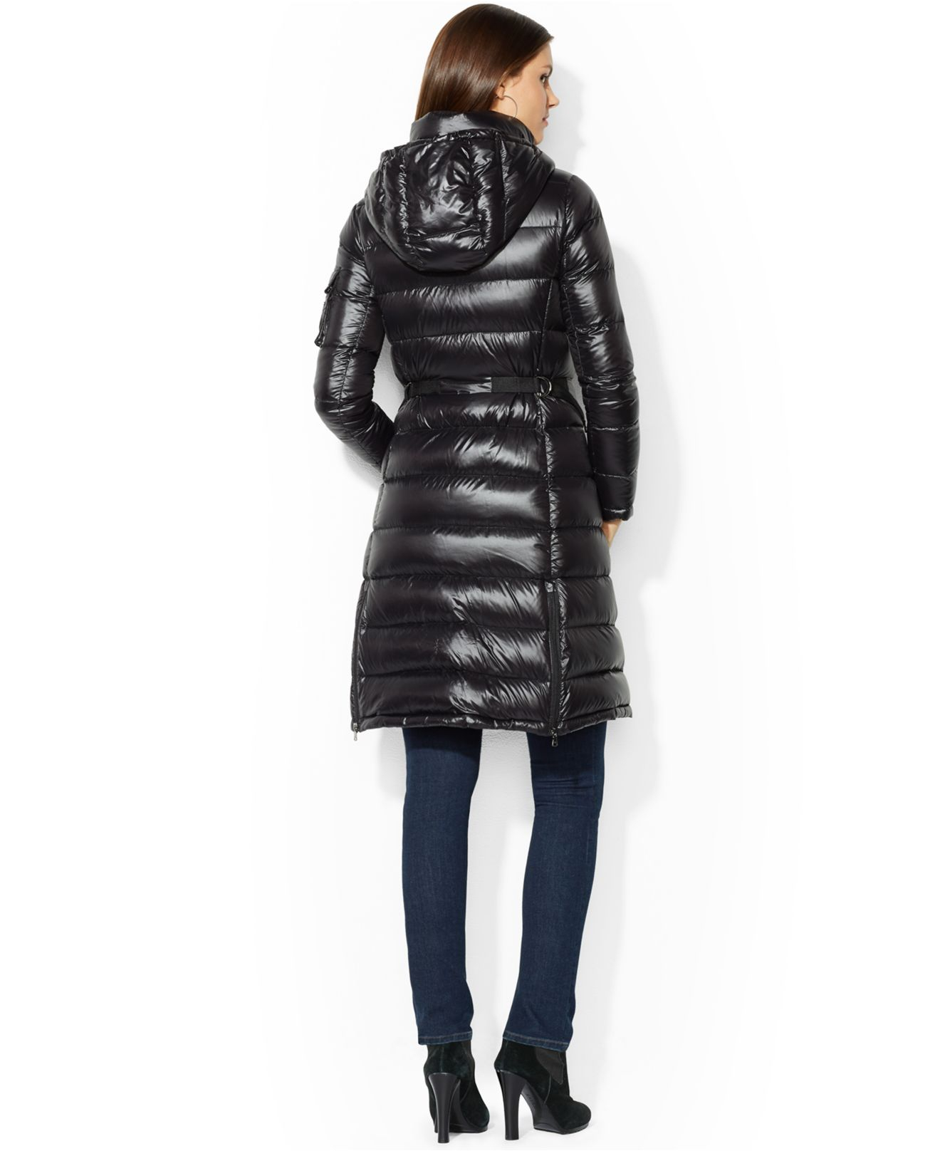 lauren ralph lauren hooded diamond quilted packable down puffer coat