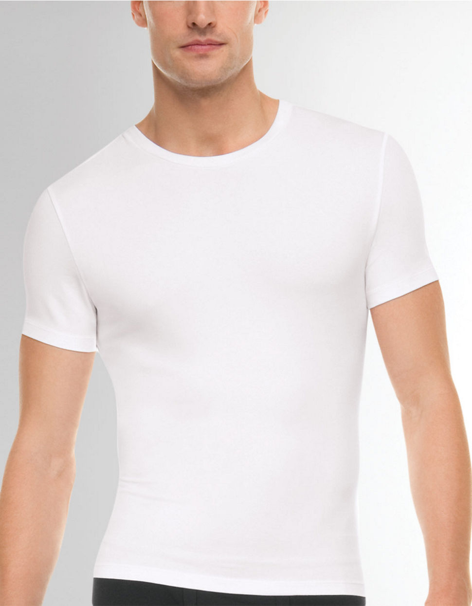 Spanx Crewneck Undershirt in White for Men | Lyst