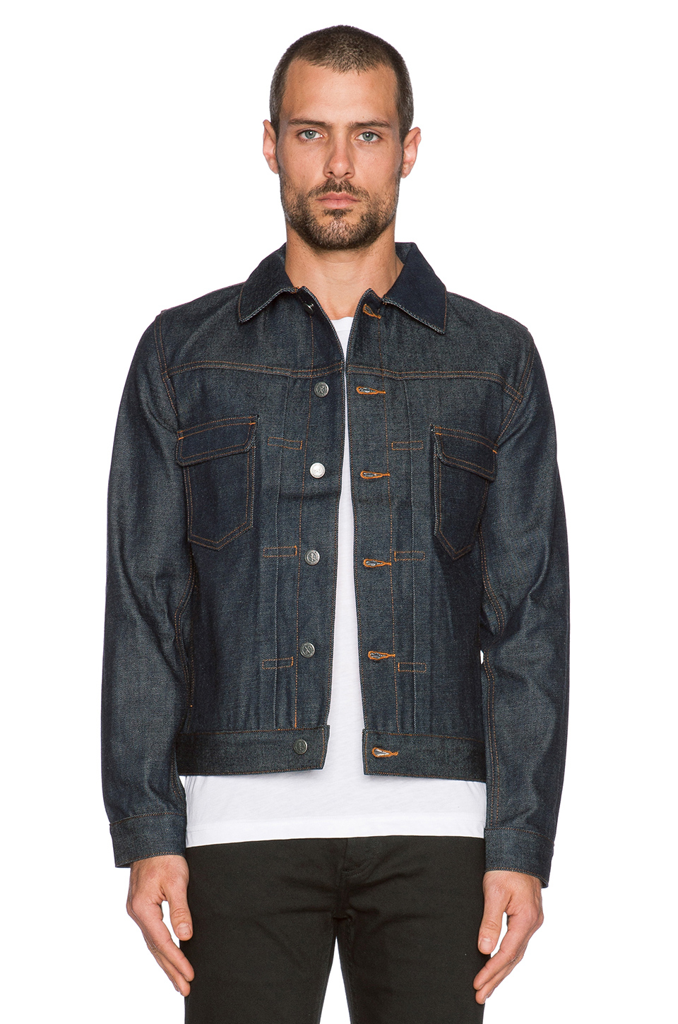 A.P.C. Veste Jean Work Denim Jacket in Blue for Men | Lyst