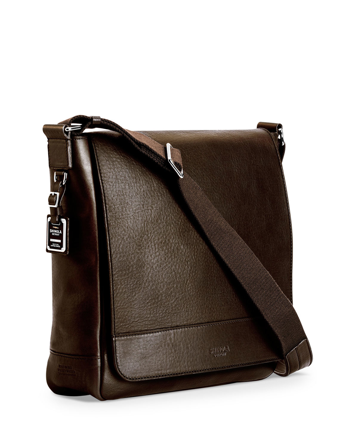 Shinola North/South Leather Tote in Brown | Lyst
