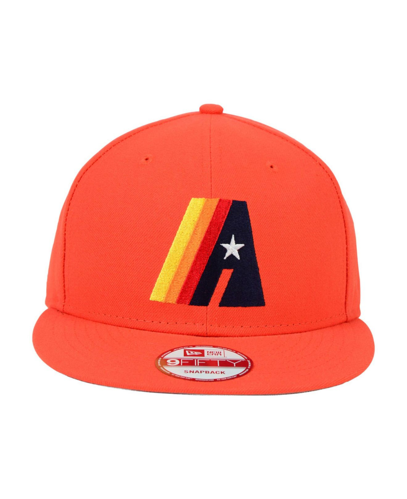 47 Brand Houston Astros Gold Rush Snapback Cap in Orange for Men