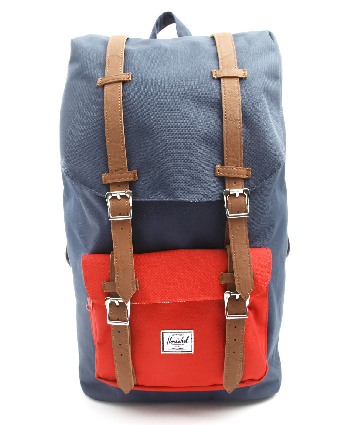 Herschel Supply Co. Little America Gm Navy Blue And Red Backpack in ...