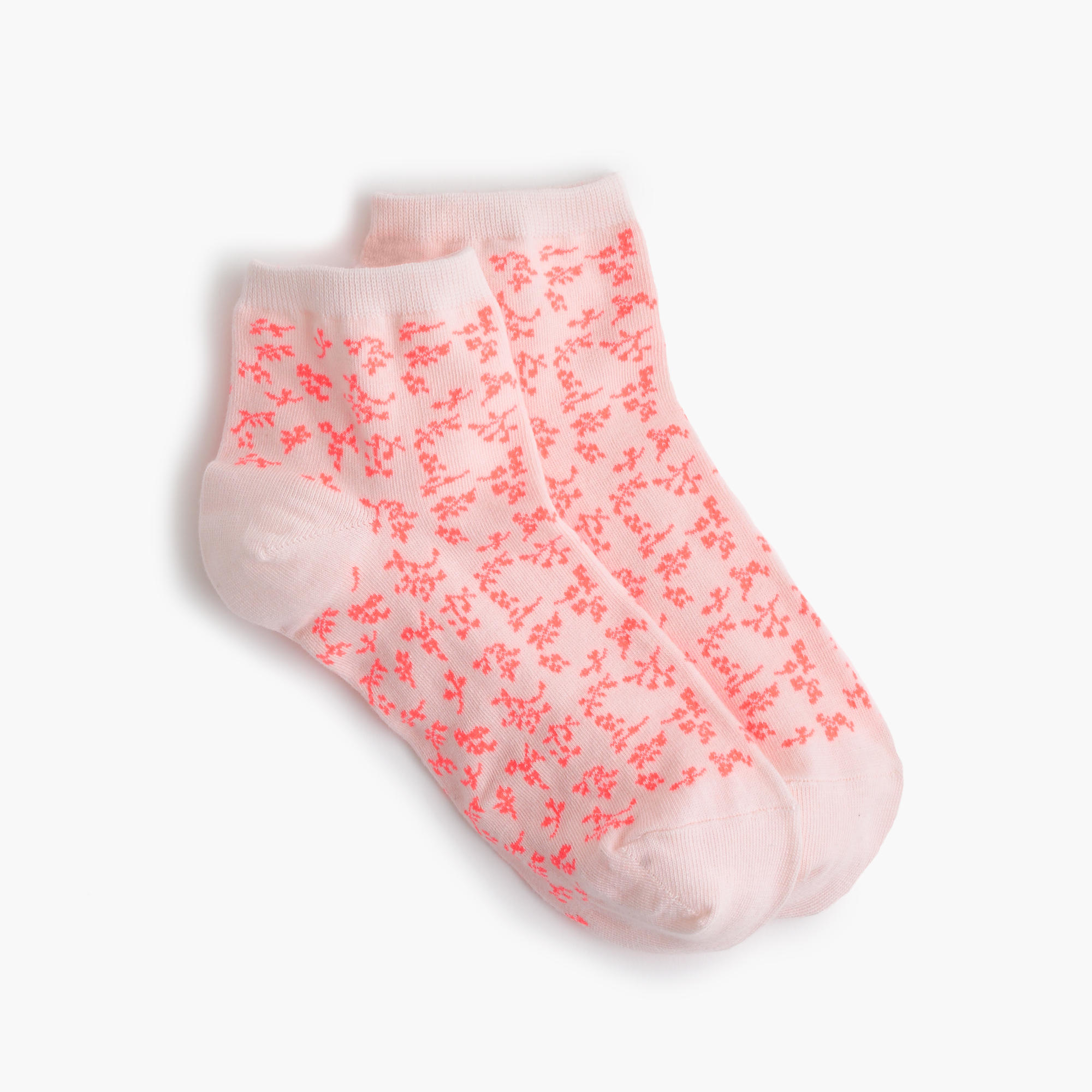 J.crew Tossed Flower Ankle Socks in Pink | Lyst