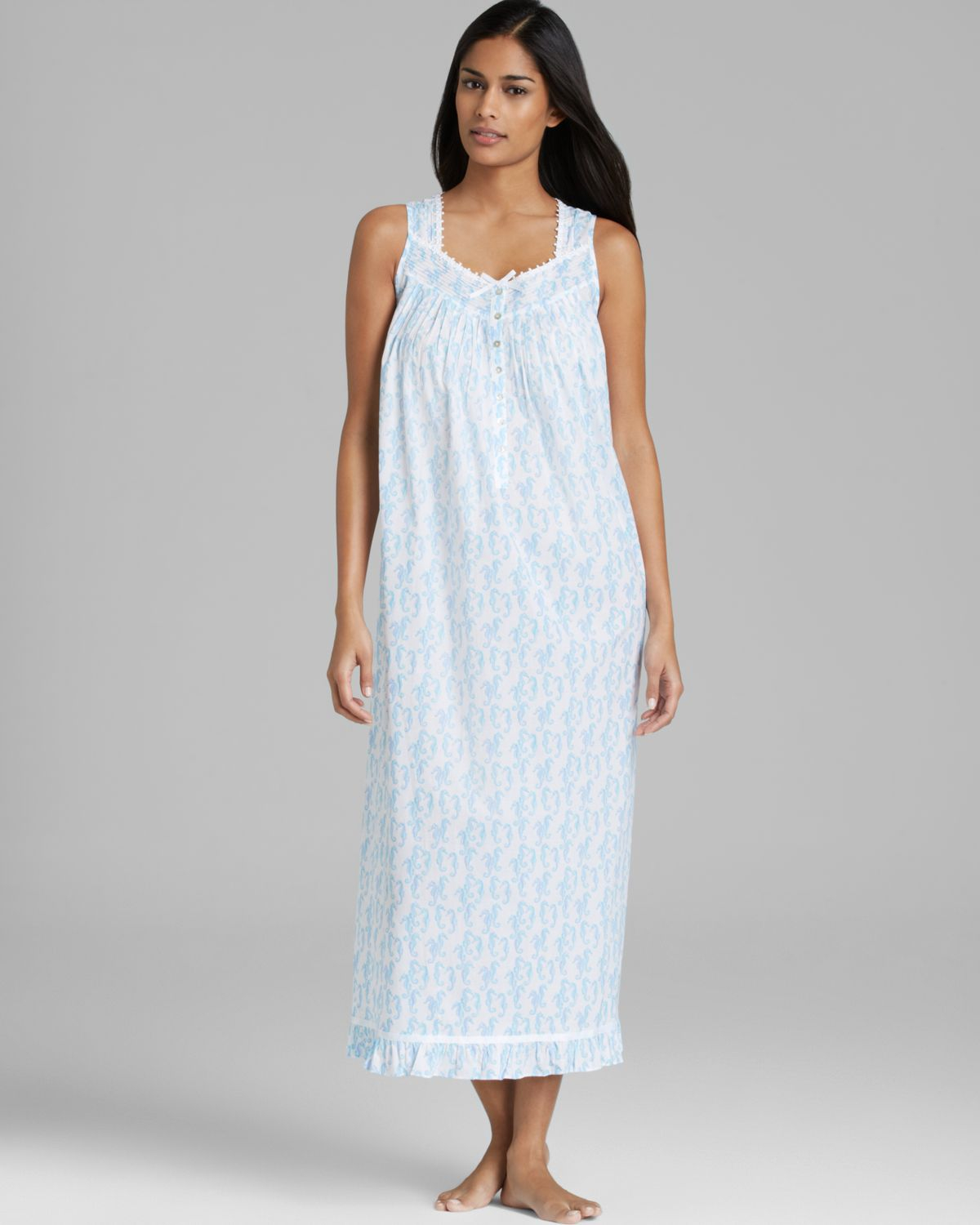 Eileen west Coastal Villa Ballet Nightgown in Blue Lyst