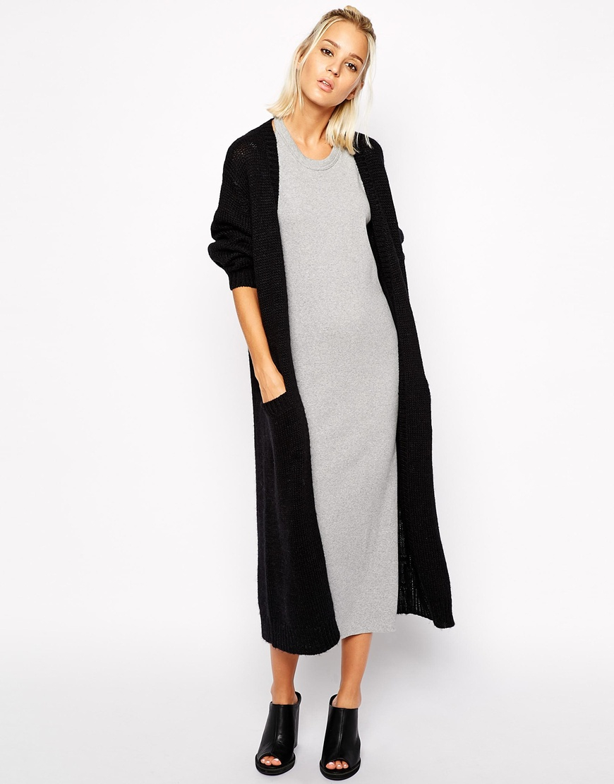 Cheap Monday Maxi Cardigan in Black Lyst Cheap Monday Maxi Cardigan in Black Lyst
