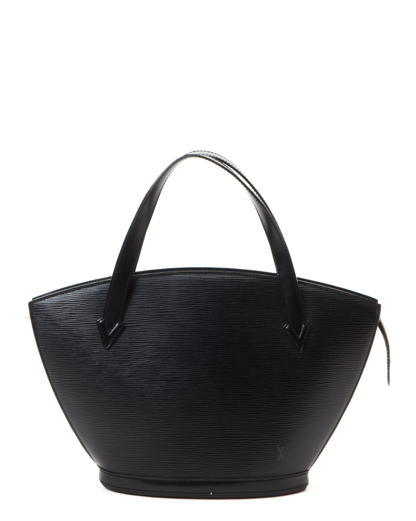Louis Vuitton Leather Black Tote Bag - Vintage - Lyst