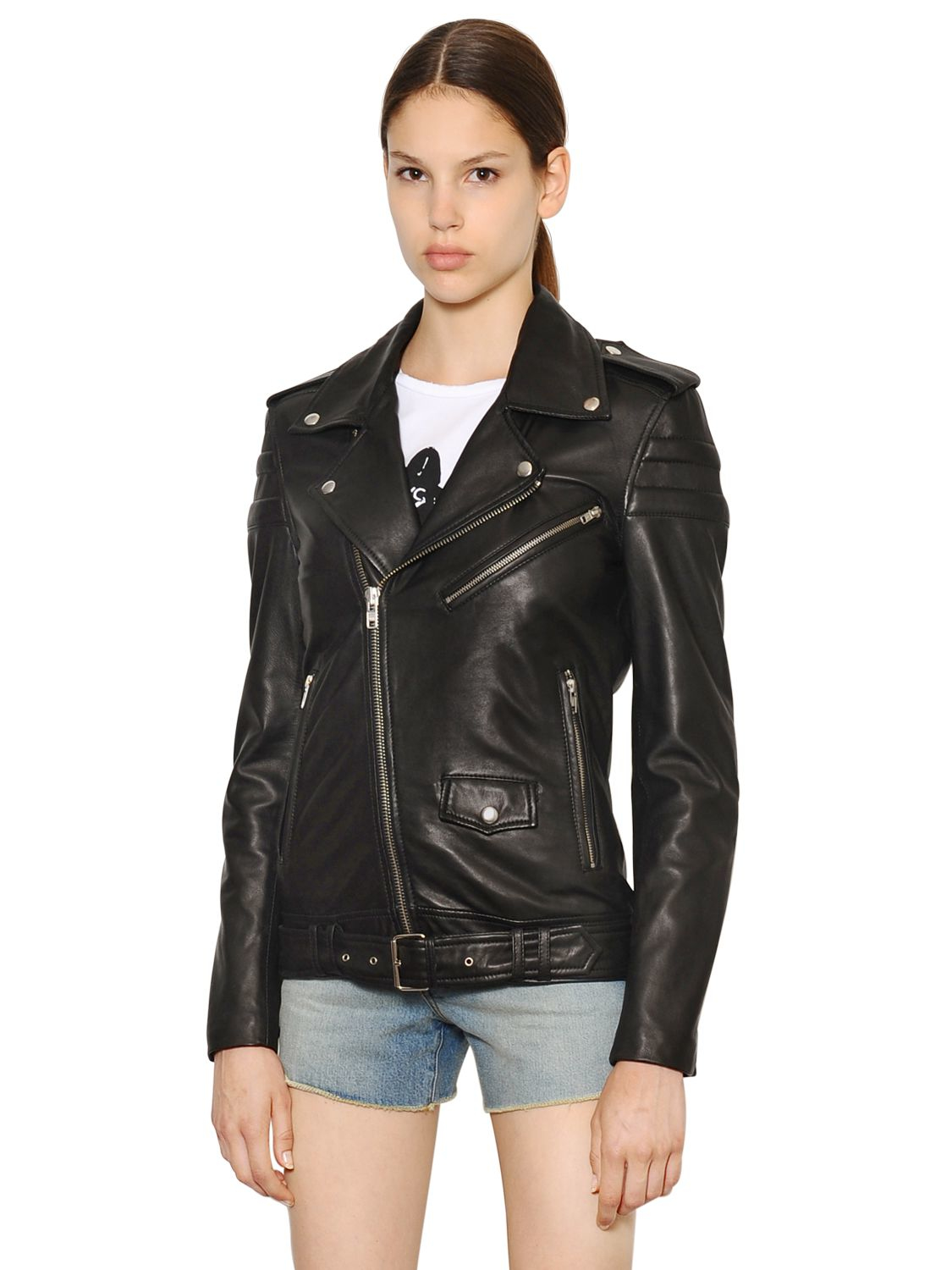blk dnm leather jacket womens