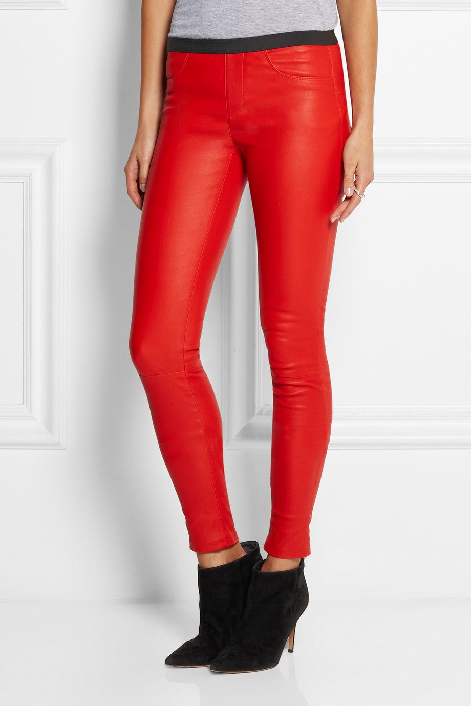 Helmut Lang Leather Leggings Red  International Society of Precision  Agriculture