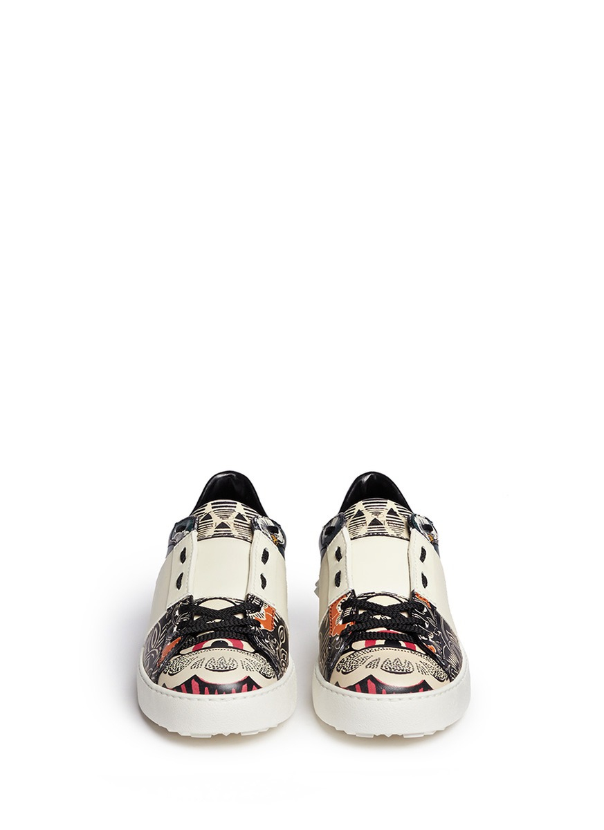 valentino floral sneakers