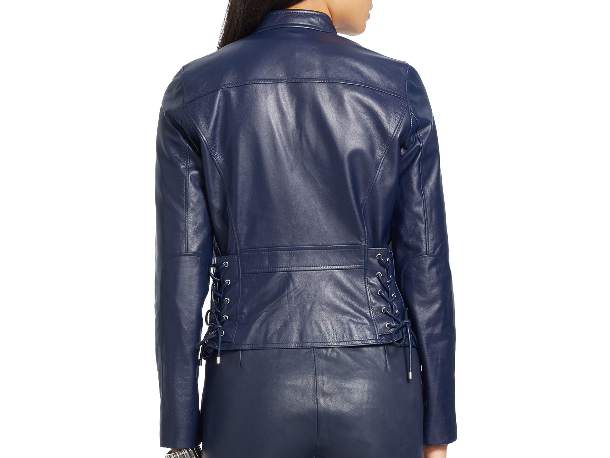 Leather Moto Jacket Lauren Ralph Lauren Photos
