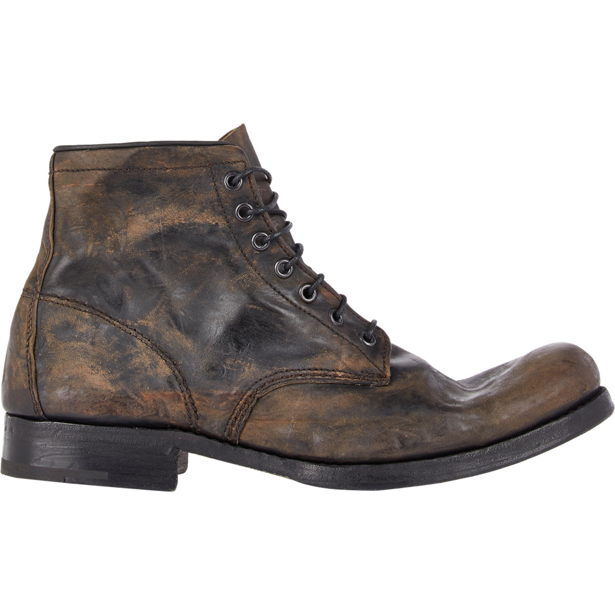 distressed brown boots mens