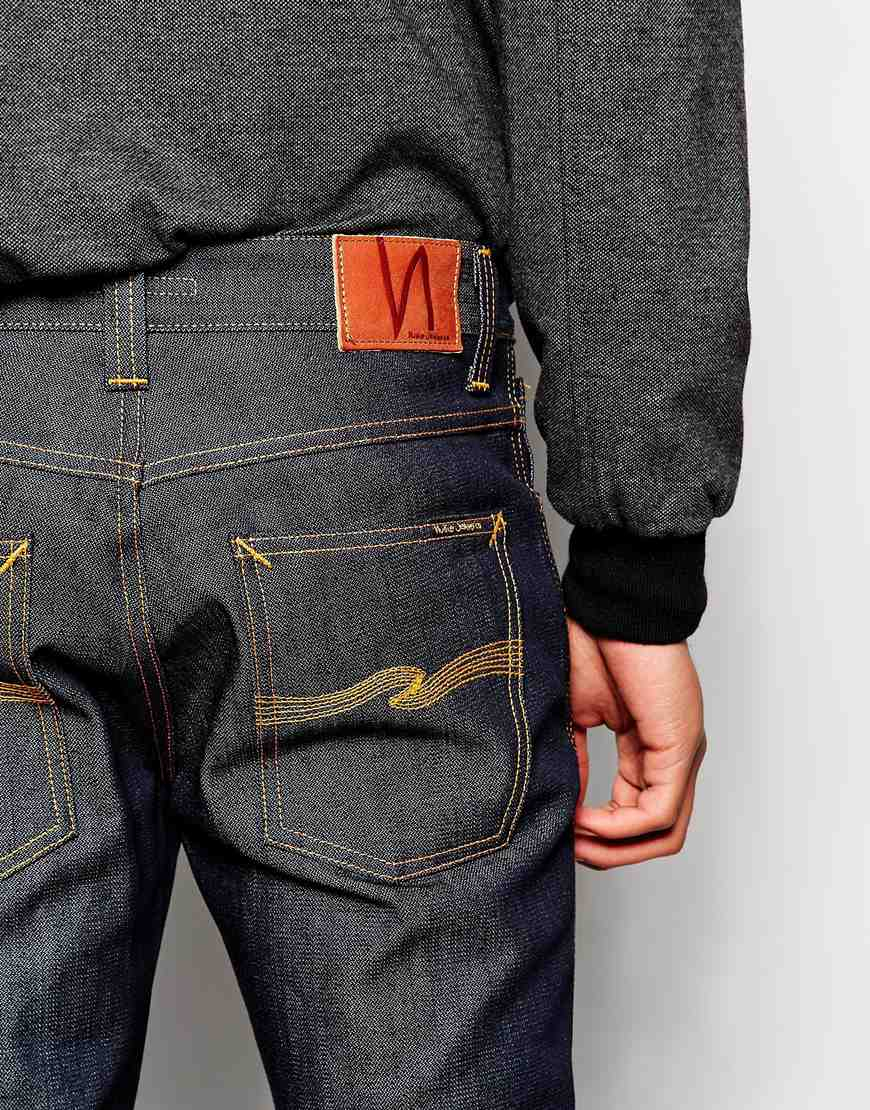 Nudie Jeans Denim Organic Slim Jim Straight Fit in Blue for Men Lyst
