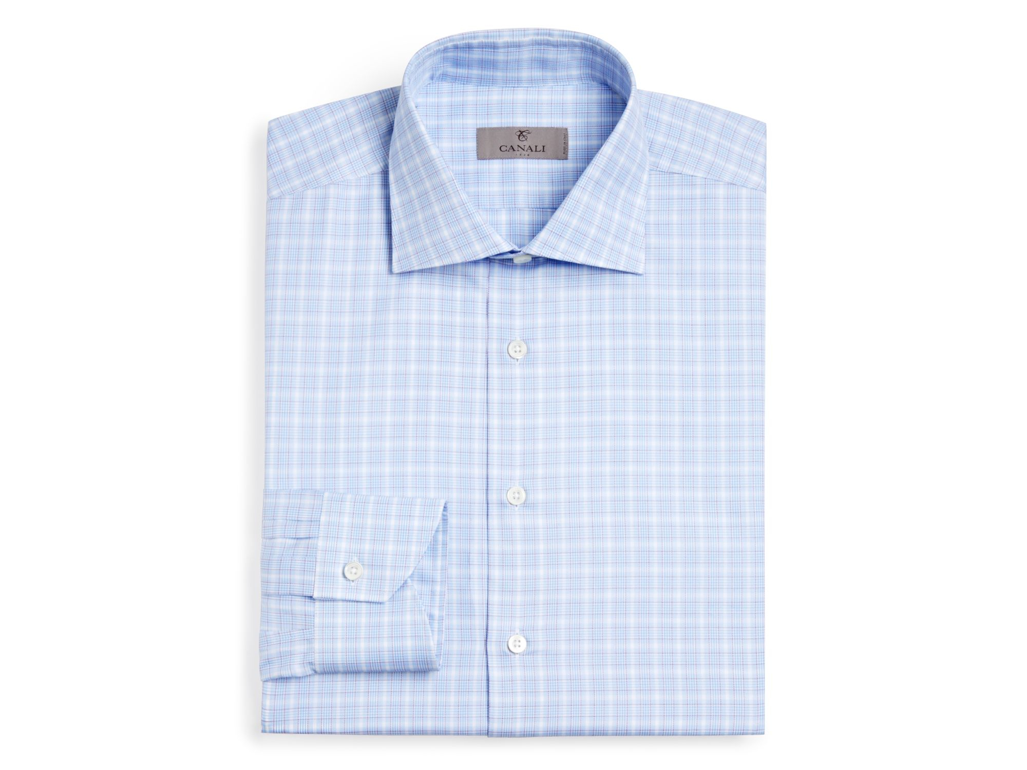 light blue checkered dress shirt